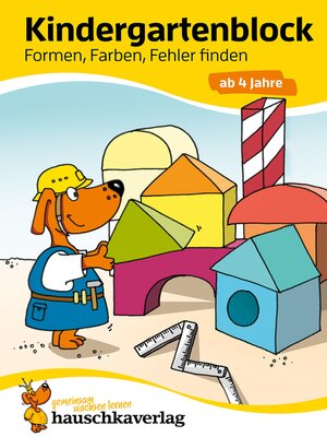 cover image of Kindergartenblock--Formen, Farben, Fehler finden ab 4 Jahre